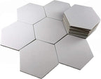 Apostrophe Games Hexagon Board Game Tiles – 20Pcs Large Game Board Pieces – Blank Game Board Chits, Same Size as Settlers of Catan – Create Your Own Custom Tiles