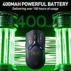 INPHIC IN10P Superlight Wireless Gaming Mouse, 60g, 8K Polling Rate, 26,000 DPI, Tri-Mode, PAW3395 Sensor, Fully Programmable