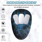 Mouse Pad Wrist Support, Ergonomic Mouse Pad with Wrist Rest, Memory Foam Massage Design & Non-Slip PU Base MousePads for Pain Relief, Desk, Office, Home, Blue Sky Tree