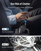 Retractable 4 in 1 Fast Car Charger - 30W Dual USB Type C, 31.5 Inch Cables - Compatible with iPhone 16/15/14/13/12, Samsung, Pixel, iPad