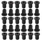 30 pcs 1/4" Drill Hole，3/16" ID Black Silicone Top hat Rubber Grommets for Wiring，Automotive，Firewall，Hole Plug，Desk，Screw，Water and Gas Pipe，Drain，House Siding，Cable Bushing，Glass，Wire Plug