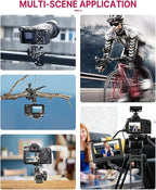 ULANZI Super Clamp Camera Clamp Mount Monitor 360° Ballhead Magic Arm Double Ball Head Adapter with 1/4"-20 & 3/8"-16 Thread ST-07 Phone Tripod Mount