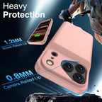 GIN FOXI Battery Case for iPhone 17 Pro, Charging Case Charger 8500mAh Ultra-Slim Lightweight Powerful Battery Pack 15W Fast Rechargeable Anti-Fall TPU Juice Box for iPhone 17 Pro (6.3") Pink