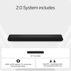 VIZIO 2.0 Soundbar w/Dolby Atmos & DTS:X, Bluetooth Speaker, QuickFit™ Compatible – SV200M-08 (New, 2024 Model)