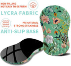 Ergonomic Mouse Pad Wrist Support with Memory Foam Massage Bulge, Carpal Tunnel Pain Relief Mousepad Wrist Rest for Mouse(12x8 inch, Pink Flowers)