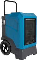 MOUNTO 310 Pints LGR Commercial Dehumidifier with Built-In Pump and Drain Hose – Portable, Heavy-Duty Dehumidifier with Wheels for Basements, Garages, Home, and Job Sites (Blue)