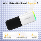 MAONO Dynamic Gaming Microphone: USB XLR Dynamic Computer Microphone with Software-RGB PC Mic for Gamer-Podcast Mic for Streaming Recording Studio YouTube Content Creation Online Chat PD100X (White)