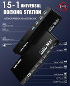 WAVLINK Pro Dual 4K@60Hz Universal Docking Station | USB 3.0/USB-C Laptop Dock for Mac & Windows | 2 HDMI/DP Monitors, Gigabit Ethernet, 6 USB 3.0 | Home Office & Multi-Screen Productivity.