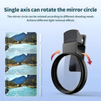 52mm Clip-on CPL Phone Camera Lens Filter, Polarized Camera Lens CPL Filter for iPhone 16 15 Pro Max Plus 14 13 Pro Max Mini 12 11 X XS Galaxy