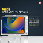 Dual Kiosk Stand – CTA Dual Security Kiosk Stand with Locking Case and Cable for iPad 11th Gen A16 11” - 10th Gen 10.9” - 11” Pro - Air 4 & 5 Gen - White (PAD-ASK109W)