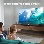 Sound Bar for Smart TV,90W Soundbar with Bluetooth/ARC/Optical/AUX Connect, Auto Volume Boost, 3 Customizable Equalizer Modes, 2 in 1 Detachable Soundbar for TV/PC/Gaming/Projectors