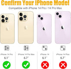 AGVEE 3+3 6 Pack for iPhone 14 Pro 6.1" / 14 Pro Max 6.7" Camera Lens Protector, Bling Diamond & Bling Glitter Metal Ring 9H Tempered HD Glass Camera Protector Cover Film, Bling-Black