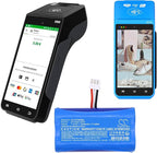 Cameron Sino (2PCS) Replacement for Ver'ifone X970 X990 Battery,fits SX18650-2S1P 2300mAh/7.4V