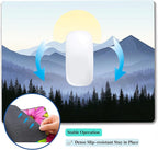 Misty Forest Moon Mountain Custom Mouse Pad with Non-Slip Rubber, Small Square Design for Wireless Laptop & Computer Mouse Pads for Desk, 9.5 x 7.9 inch Smooth Surface for Gaming & Office
