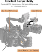 VILTROX EF-DL Lens Mount Adapter Auto Focus EF/EF-S Lens to DJI Ronin 4D Camera Lens Adapter Converter with USB Type-C Upgrade Compatible with Canon EF/EF-S Lens to DJI Ronin 4D Camera