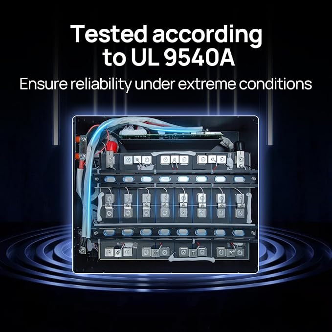 ECO-WORTHY Home Power Station Backup Power,10000W AC Output+30720Wh LiFePO4 Battery with Communication Bluetooth WiFi+6-Layer Movable Server Cabinet for Home Backup,Emergency,Solar System Components