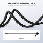 NEEWER USB A Lapel Microphone, Plug & Play Mini Omnidirectional Clip On Lavalier Mic 2m Cable for USB 2.0 Mac Windows PC Laptop Computer YouTube Skype Podcast Gaming Vlog Video Conferencing, LM1