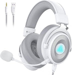 EKSA USB Gaming Headset for PC, Computer Headphones with Detachable Noise Cancelling Microphone, 7.1 Surround Sound, 50MM Driver, Wired Headset with Mic for PS4/PS5, Xbox One, Laptop, Work