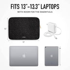 Vandel MacBook Air 13 inch Laptop Sleeve, Fits 13-13.3 inch Laptops: Neoprene MacBook Air & Pro Case, Chromebook, HP Soft Cover | Thin Computer Carrying Bag, Black Leopard Mac (M1 & M2) Pouch