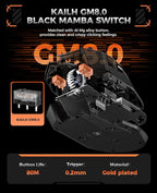 DAREU A980PROMAX Wireless Gaming Mouse-4K/8K Polling-30K DPI Optical Sensor-0.85' TFT Color Display-Magnesium Alloy Buttons-2.4G Wireless/BT/USB Connectivity-Nano Receiver Included