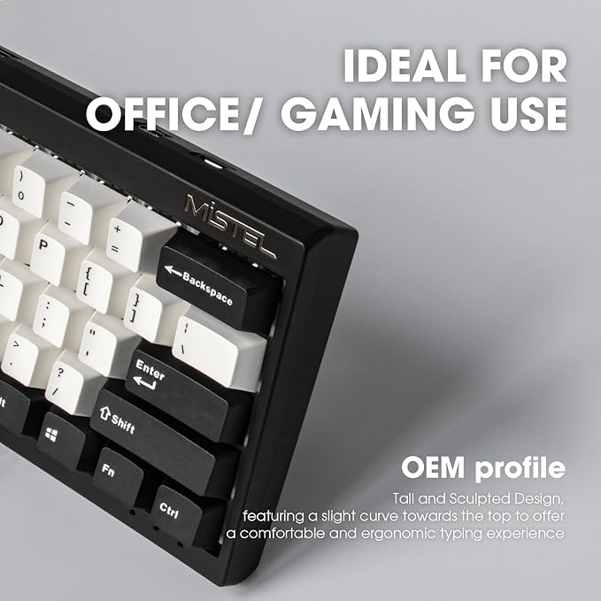 MD600 V3 RGB ORCA TKL Ergonomic Mechanical Keyboard, Cherry MX, Split Layout, PBT DoubleShot Keycap, Windows OS Compatible (Silent Red)