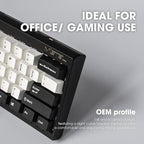 MD600 V3 RGB ORCA TKL Ergonomic Mechanical Keyboard, Cherry MX, Split Layout, PBT DoubleShot Keycap, Windows OS Compatible (Silent Red)