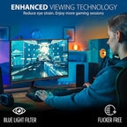 ViewSonic VX2418C 24 Inch 1080p 1ms 180Hz Curved Gaming Monitor with FreeSync Premium, Eye Care, HDMI and DisplayPort