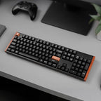 Keychron K10 HE Hall Effect Keyboard Wireless, Magnetic Switch Hot Swappable, Adjustable Actuation Rapid Trigger Mode with Aluminum + Wood Frame, Full-Size Custom RGB for Mac Windows Linux - Black