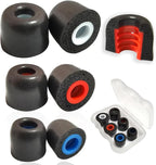 Memory Foam Tips Replacement Ear Tips Fit 5mm-7mm Anti-Slip Isolation Noise Replacement Earbuds Tips for in-Ear Earphones with Storage Box
