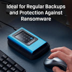 Kingston IronKey Vault Privacy 80 3.8TB External SSD | FIPS 197 | XTS-AES 256GB Encrypted | Touch Screen PIN | Secure Data Protection | IKVP80ES/3840G