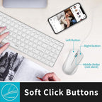 Rapoo N1600 3-Button Quiet Wired Mouse, 1000DPI Optical Mouse, Quiet Button, Ergonomic Shape, for Desktop Computers Laptops, Matte White