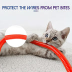 Split Wire Loom Tubing, 10,25ft Cord Protectors from Pets No Chew, Flexible Wire Covers Cord Protectors, Protective Split Cable Sleeve for Automotive Home Industrial Wires(Red, 0.98inch-25ft)