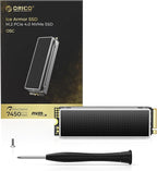ORICO OSC 1TB M.2 NVMe SSD for Desktop PC, PCIe 4.0 Internal SSD with 7450MB/s Read, TLC NAND, Pre-Installed Pro-Grade Finned Heatsink, Innovative IceArmor Cooling, M.2 2280 Drive