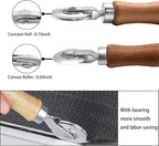 BAYTORY Window Screen Repair Kit, Steel Roller Tool with Bearing, Spline Removal Hook and 32ft Retainer Spline Replacement for Installing Door Mesh Screens