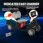 48V 100Ah Golf Cart Lithium LiFePO4 Battery with 200A BMS Grade A Cells Deep Cycle Rechargeable Battery,10000+ Cycles,Perfect for Golf Cart,Off Grid Applications (48V 100Ah-BLU)