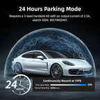 2025 Rear View Mirror Camera, 4 Channel Mirror Dash Cam Front and Rear Inside, 12" Touch Screen 360° Dash Camera for Cars, Wi-Fi, APP, GPS, IR Night Vision Backup Camera, Free 128GB SD Card