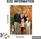 Custom Puzzle, Personalized Puzzle for Photos, Customized Puzzle 120/200/300/500/1000/1500 Pieces for Family, Christmas, Pet, Birthday, Wedding Gift