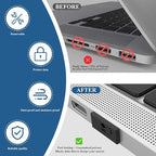 35PCS USB Port Blockers with 3 Locks for PC, Laptop Removable Type-A Data Protection,Dust & Moisture Resistant Shield（Mixed Colors Packs Svailable for Port Sorting）