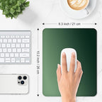 ITNRSIIET Mouse Pad Non-Slip Rubber Base Smooth Surface Stitched Edges Waterproof Durable Compatible with All Mice for Office & Gaming, Desk Accessory, 10.2x8.3x0.12 inch, Forest Gradient