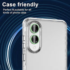 for Samsung Galaxy S25 Edge Camera Lens Protector, Individual Metal Ring Tempered Glass Lens Cover, [Strong Adsorption] Scratch Resistant Ultra-Thin HD Clear Lens Cover, 1 Set-Green