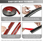 10ft Large Black Floor Cord Cover, Self-2" (W) x 0.6"(H), Cable Cavity:0.8"(W) x 0.4"(H), Adhesive Power Cable Protector, Silicone Cord Protector, Cord Management, Cord Concealer and Cable Hider