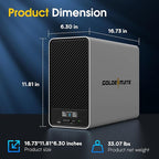 1500VA/1200W Lithium UPS Battery Backup and Surge Protector, Backup Battery Power Supply with LiFePO4 Batteries(296Wh), AVR, Line Interactive Sinewave UPS System, 8 Outlets, LCD Display