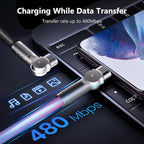 USB C to USB C Cable 10ft 240W 2-Pack USB 2.0, Type C Charging Cable for iPhone 15, Samsung Galaxy S23, MacBook Pro 2020, iPad Pro, iPad Air 4, Pixel and More. Black+Pink