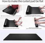YSAGi Desk Mat, Desk Pad, Waterproof Desk Pad, 35.4" x 17" Laptop Leather Desk Pad Protector, Large Leather Desk Blotter for Keyboard and Mouse, Dual-Sided Desk Writing Pad for Office and Home (Black)