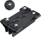 Aluminum Dual Vertical Laptop Stand Dock Holder, Supports 2 Devices, Adjustable Slot Width 15-36mm, Space-Saving Upright Storage for MacBook and Laptops