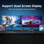 Reatan A8 Mini PC AMD Ryzen 7 8745H 32GB RAM DDR5 1TB SSD (3 Year After-Sale Support) 8C/16T，up to 8K Quad-Screen Displays, WiFi 6E, OCuLink Mini Computers for Gaming Home Theater Office Business