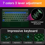 HOU Keyboard Case for iPad Air 11 inch 2025 (M3)/2024 (M2)&iPad Pro 11 Inch(4th/3rd/2nd/1st) Gen 2022,iPad Air 5th&4th Generation Case with Keyboard,Magic-Stand, Multi-Touch Trackpad,Backlight,Green