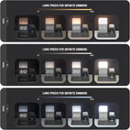 Wireless Charging Station, 3 in 1 Charging Station, Alarm Clock with Wireless Charger, Night Light, iPhone 12/13/14/15/16 Pro/13 Mini/13 Pro Max/12 pro, AirPods