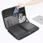 DOMISO 17 inch Laptop Sleeve with Handle Shockproof Waterproof EVA Protective Case for 17.3" ZBook Fury 17.3 G8/MSI GS73VR Stealth Pro/HP Envy 17/LG Gram 17"/ROG Strix GL702VS, Teal