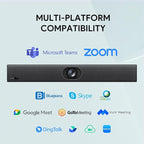 Yealink UVC40 E2 USB Conference Room Camera System Ultra-HD 4K Video Conference Camera 120° Wide-Angle Lens Built-in 8 Microphone Arrays Auto Framing Speaker Tracking and Smart Area Exposure Webcam